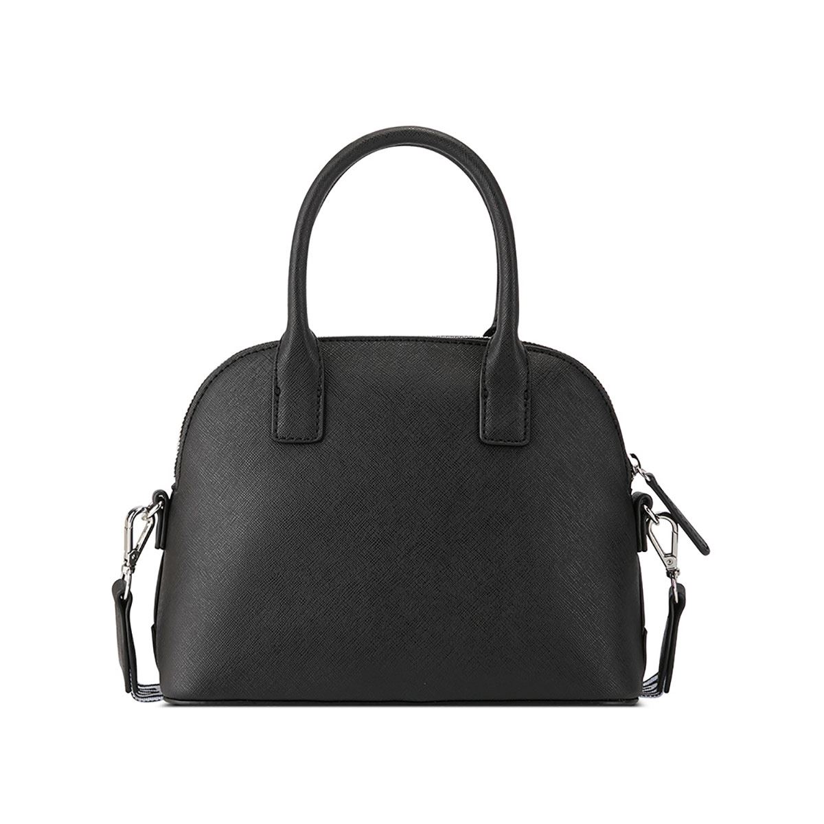 Bolsa Guess Factory Estilo Small Satchel En Color Negro Modelo Sf885905-Bla