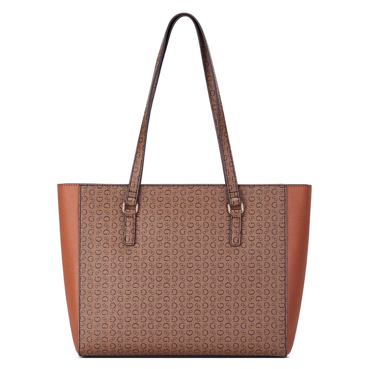 Bolsa Guess Factory Estilo Tote En Color Café Modelo Sg885125-Coc