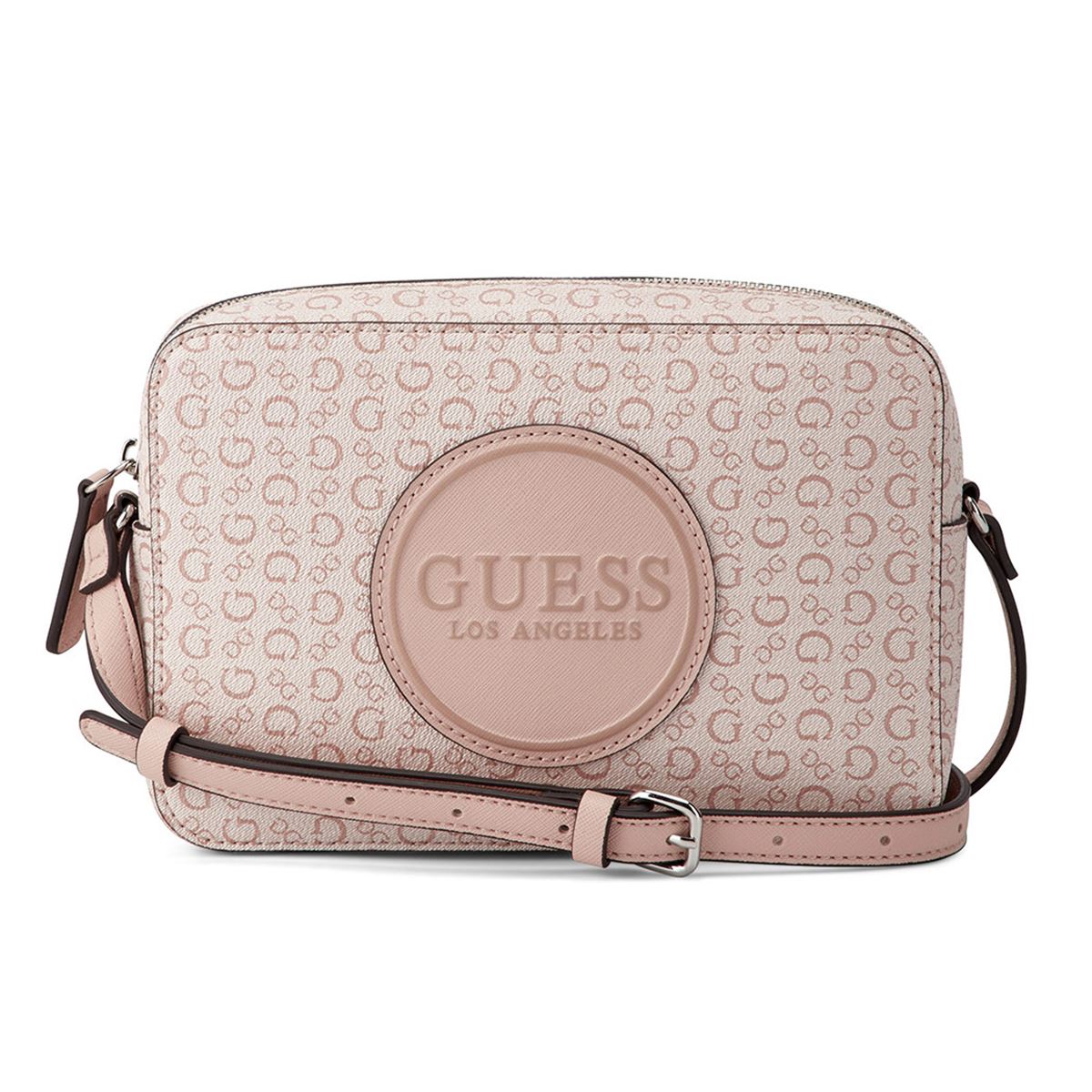 Bolsa Guess Factory Estilo Crossbody En Color Rosa Modelo Sv872469-Ros