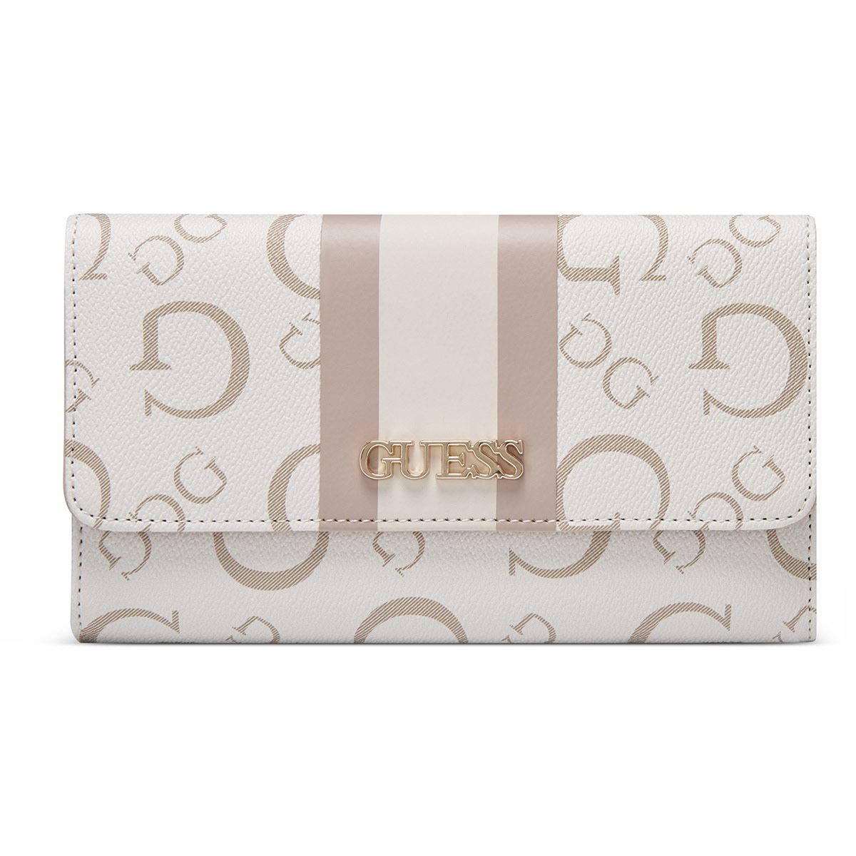 Cartera Slg Cluth en color beige Guess Factory