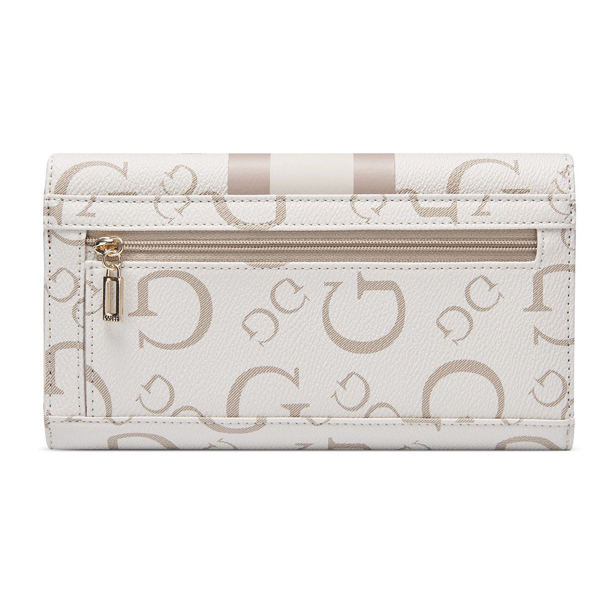 Cartera Slg Cluth en color beige Guess Factory