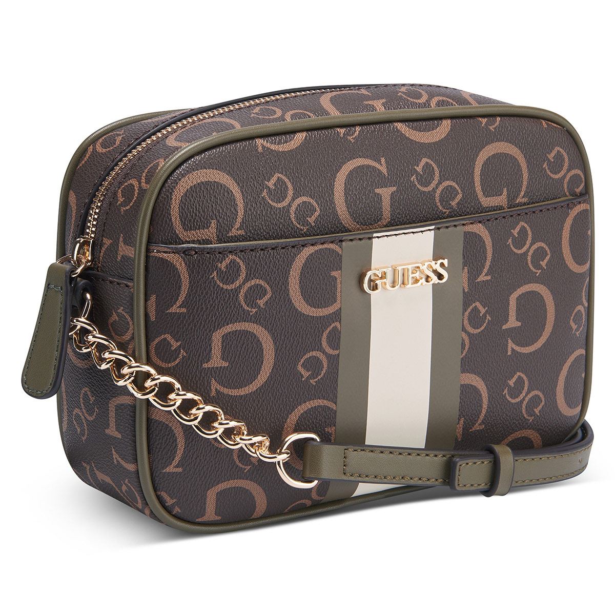 Cross Body Bolsa Cafe Guess Bolsa Crossbody En Color Café Guess