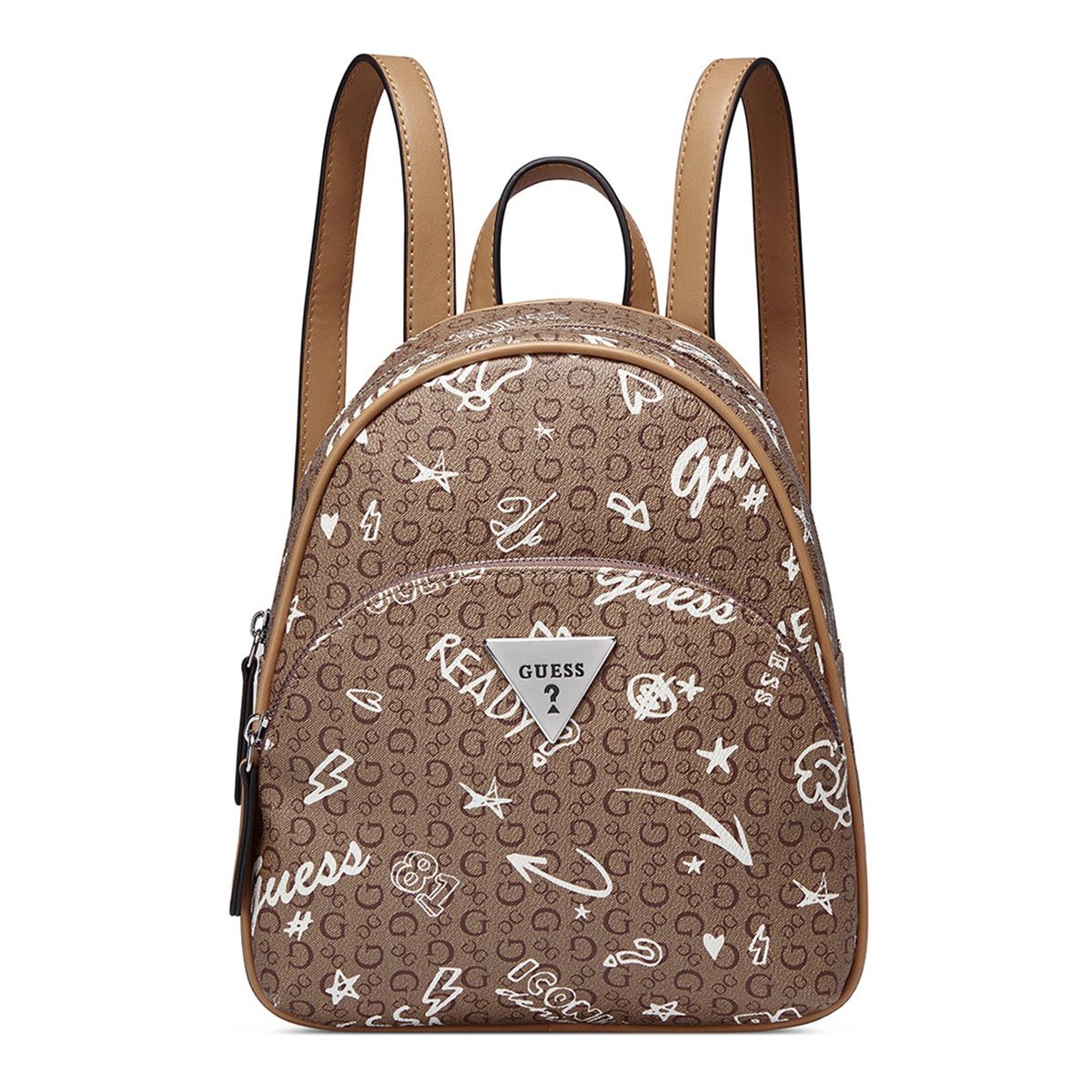 Bolsa Backpack en color Café Multi Guess Factory