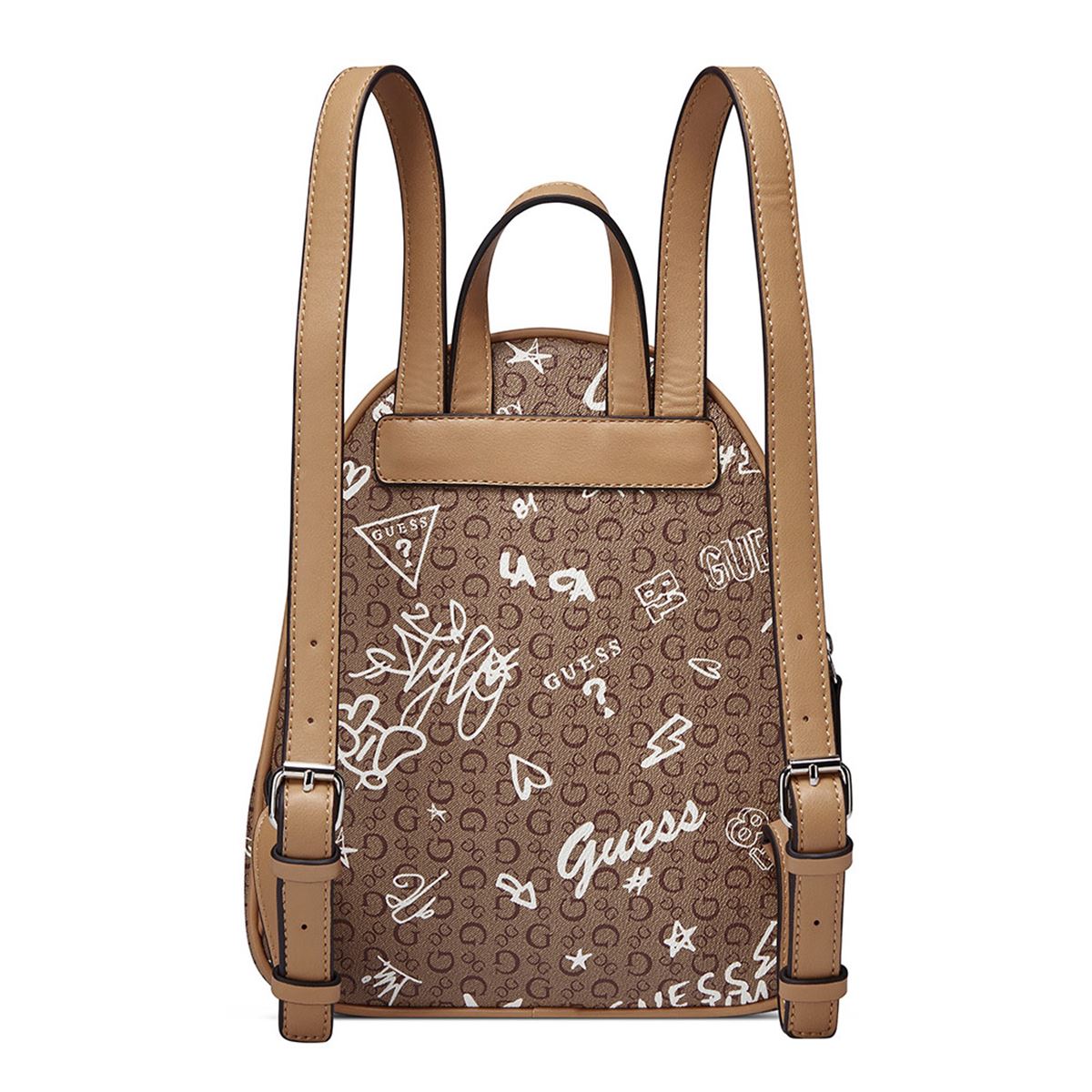Bolsa Backpack en color Café Multi Guess Factory