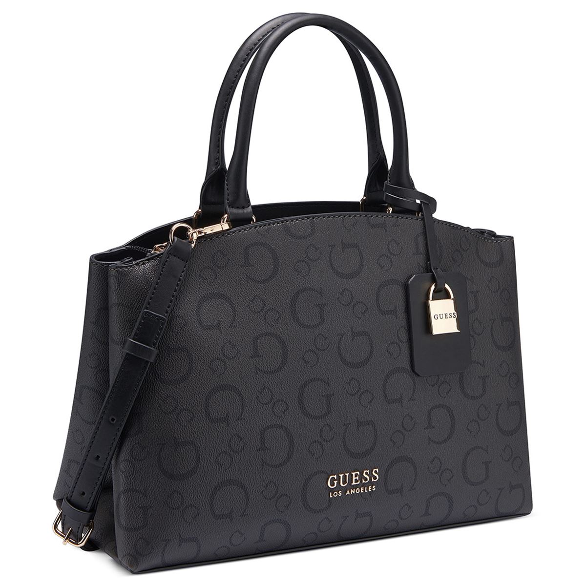 Bolsa Guess Factory Satchel en color Negro