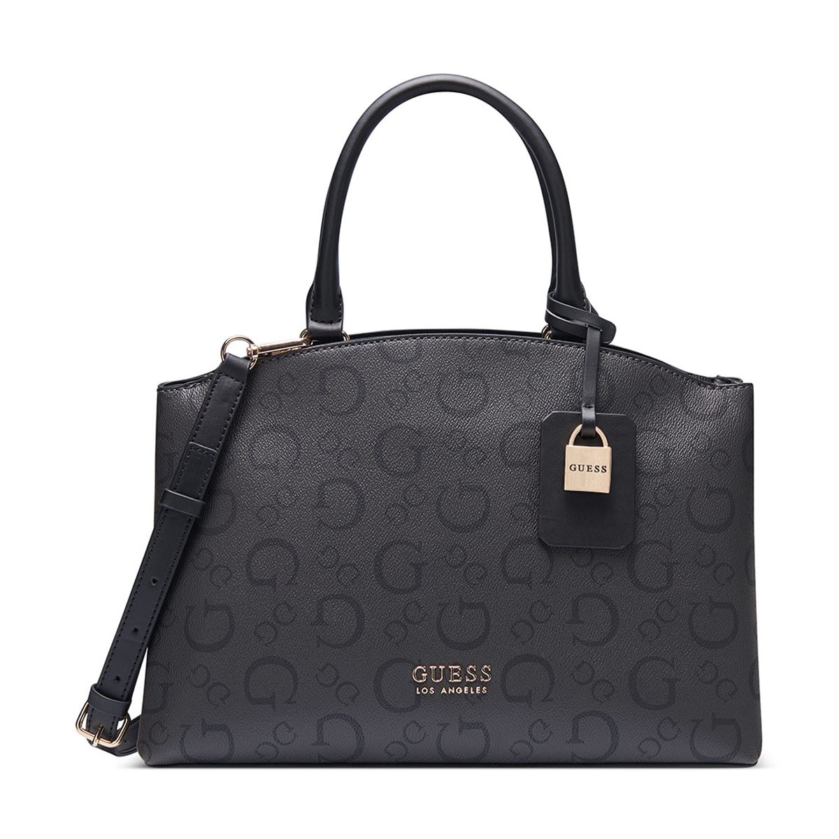 Bolsa Guess Factory Satchel en color Negro