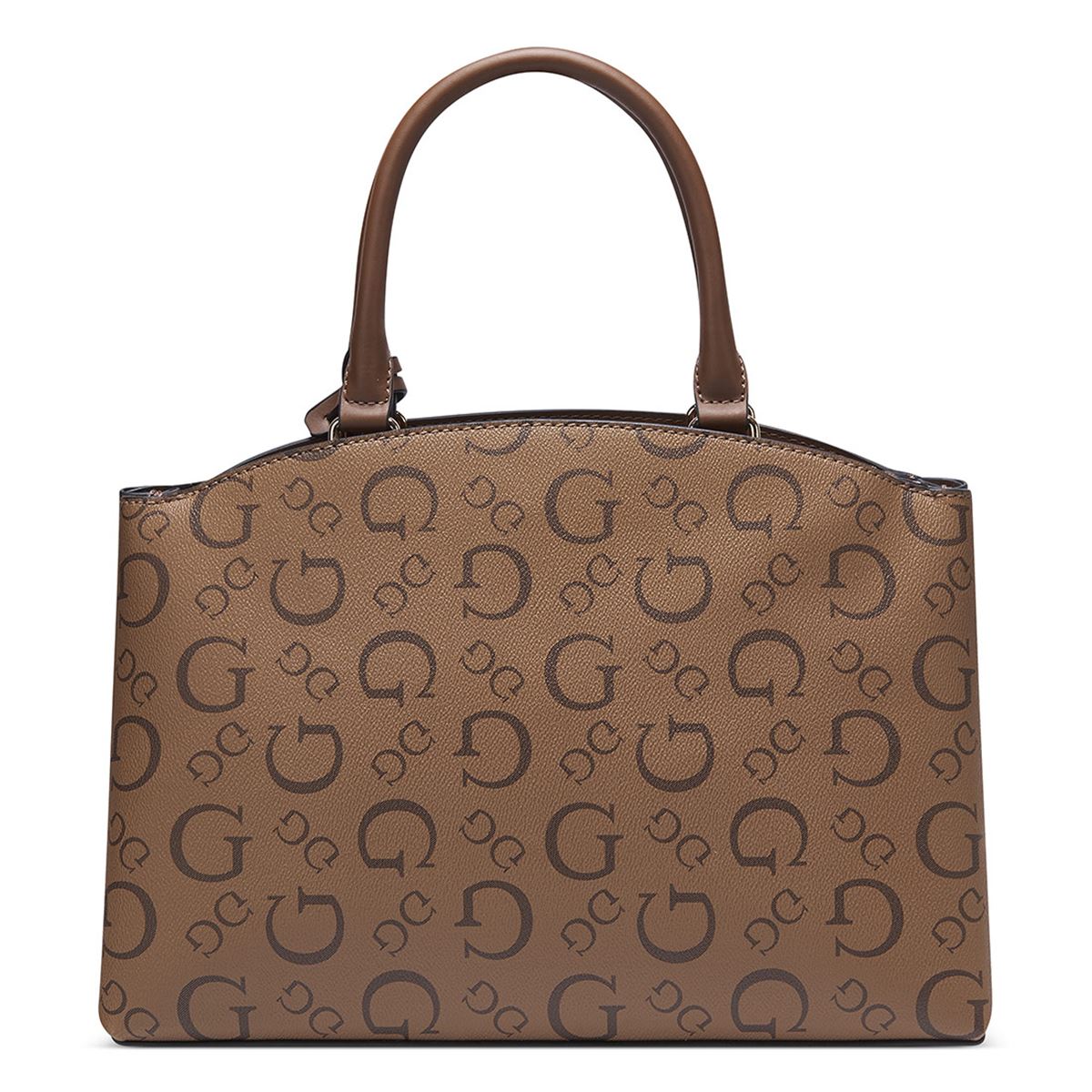 Bolsa Guess Factory Satchel en color Café