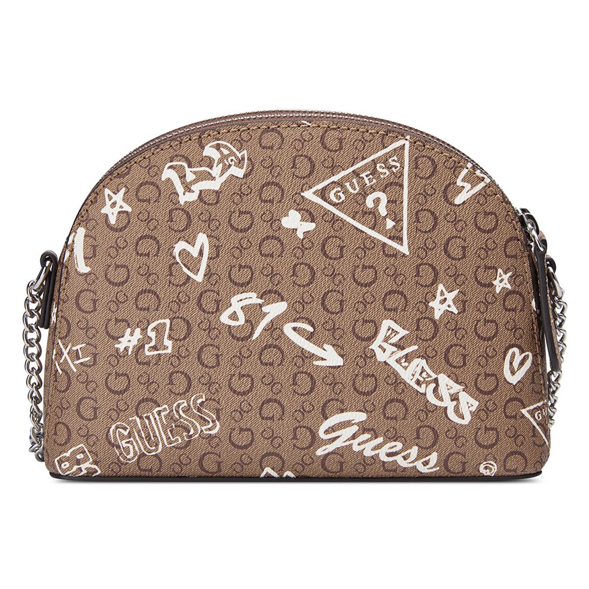 Bolsa Guess Factory Crossbody en color Café