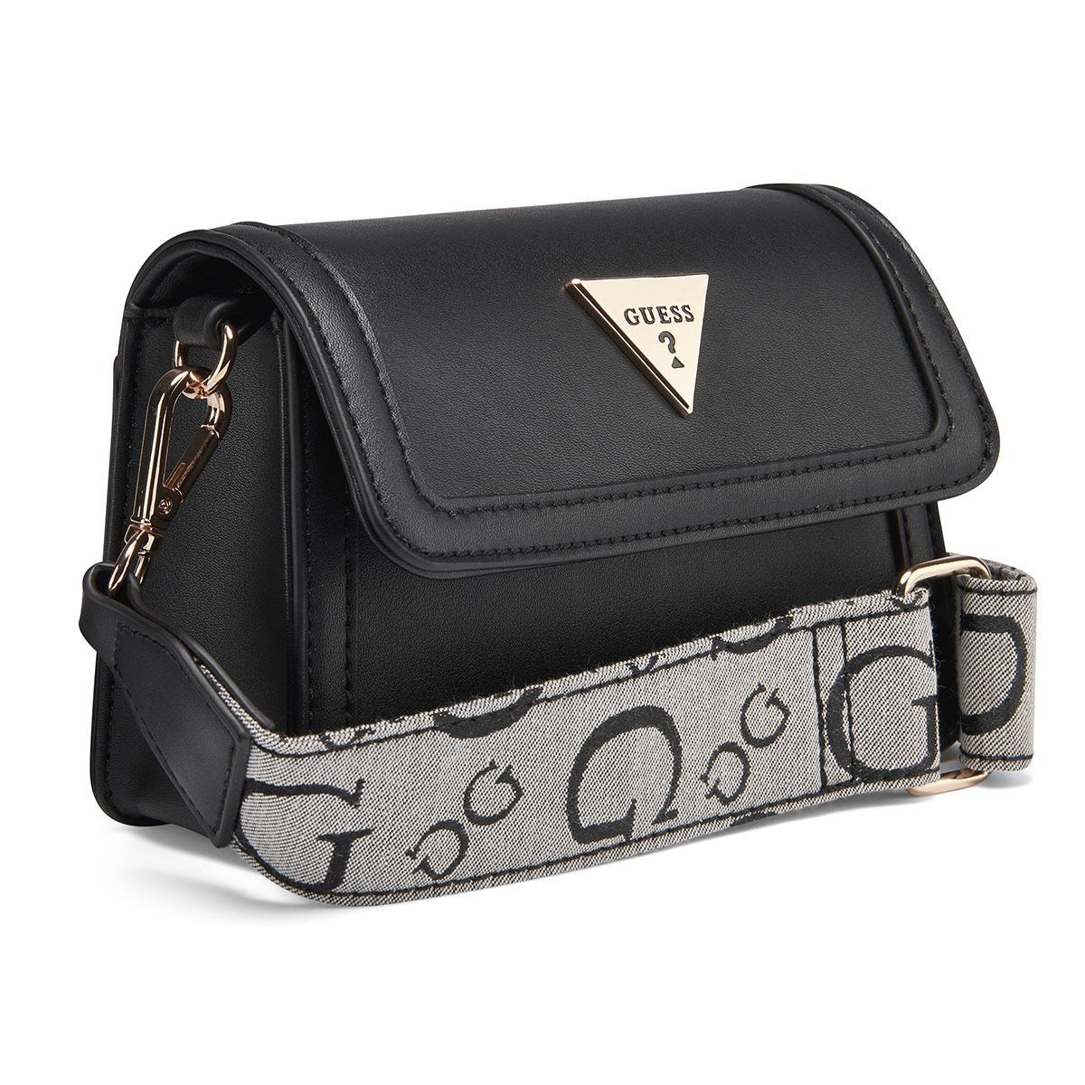 Bolsa Crossbody en color Negro Guess Factory