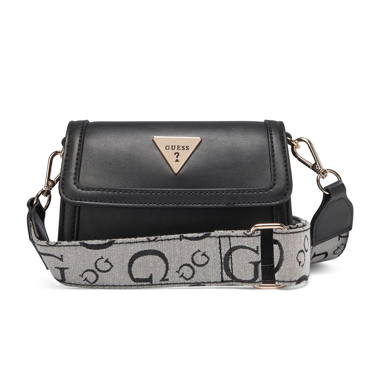 Bolsa Crossbody en color Negro Guess Factory