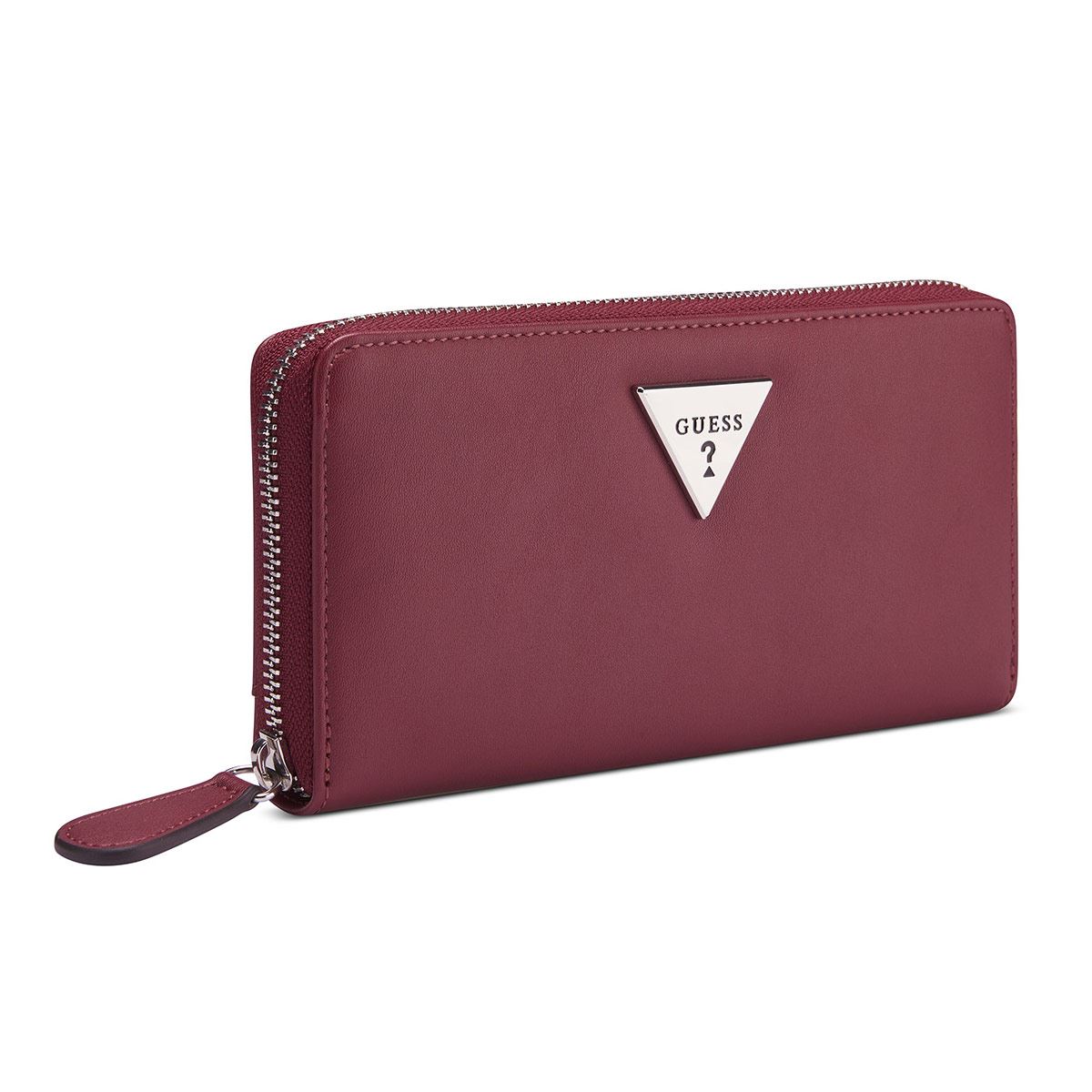 Cartera Slg Zip Around en color Rojo Guess Factory