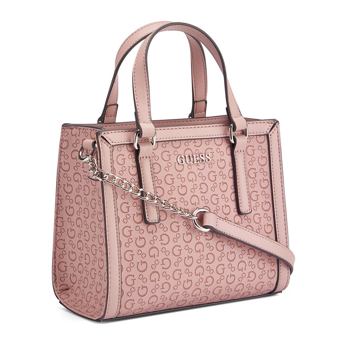 Bolsa Top Zip en color Rosa Medio Guess Factory
