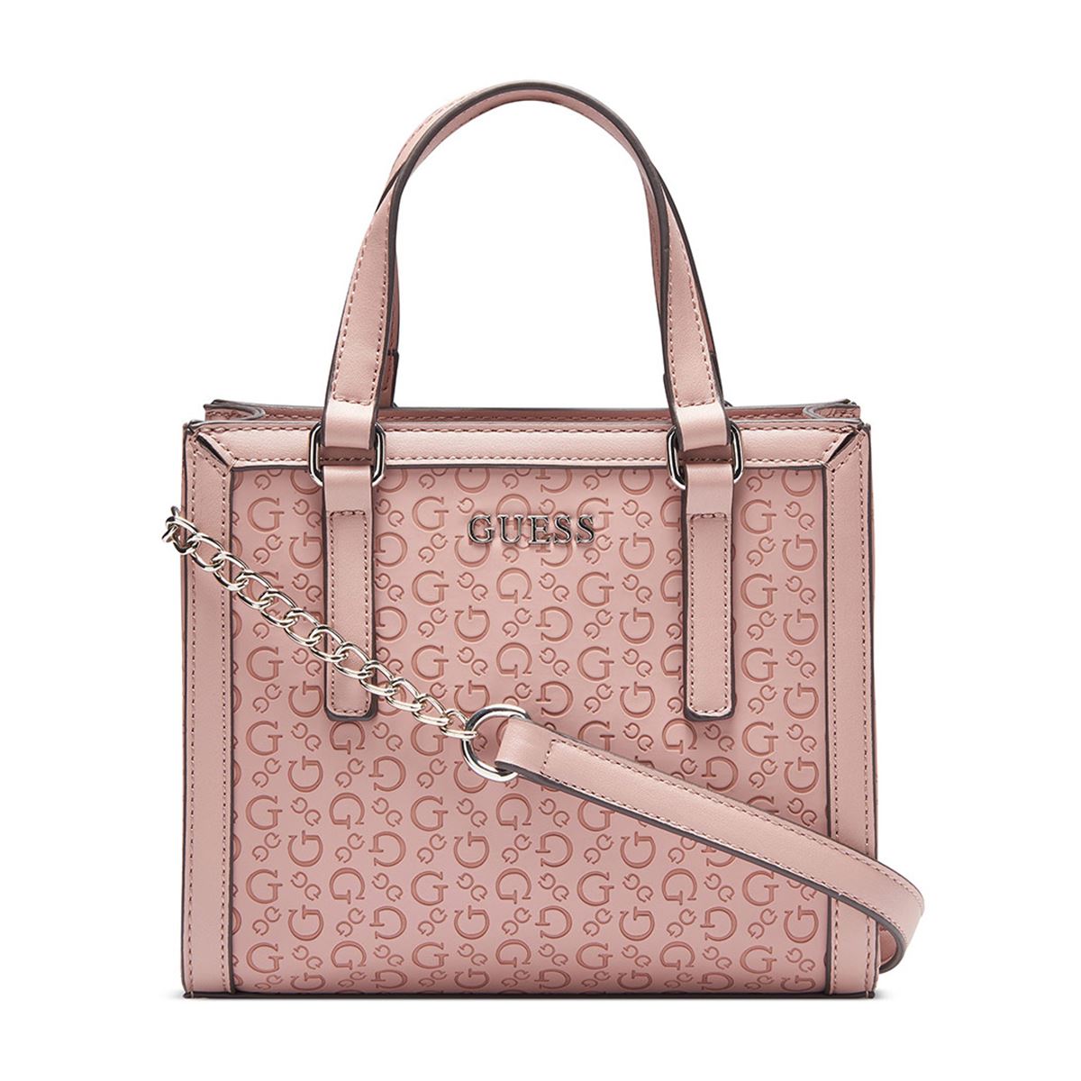 Bolsa Top Zip en color Rosa Medio Guess Factory