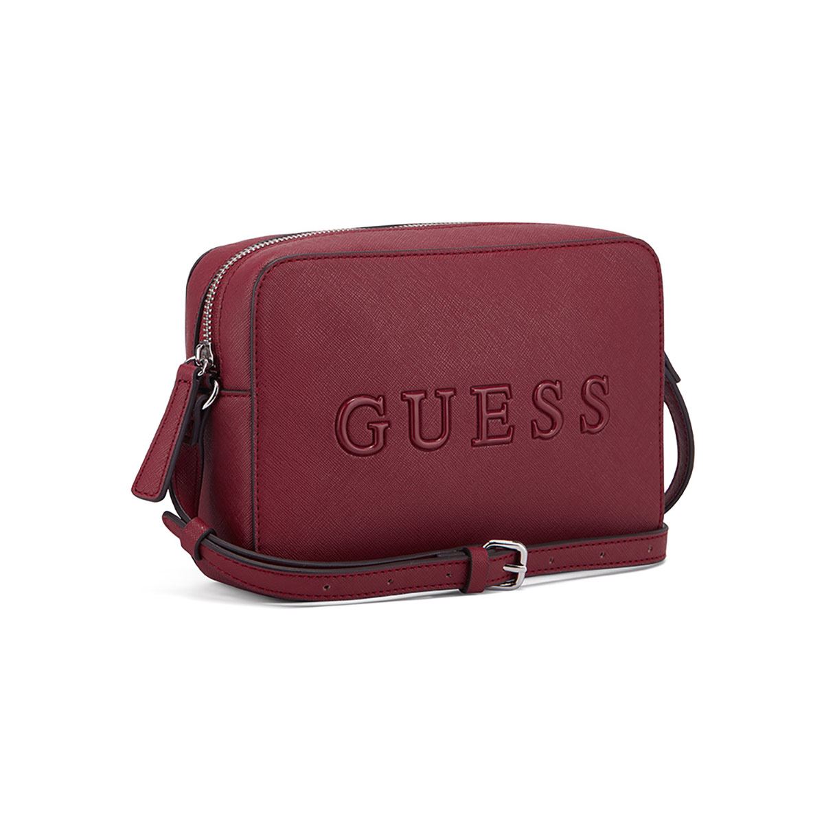 Bolsa Crossbody En Color Rojo Guess Factory