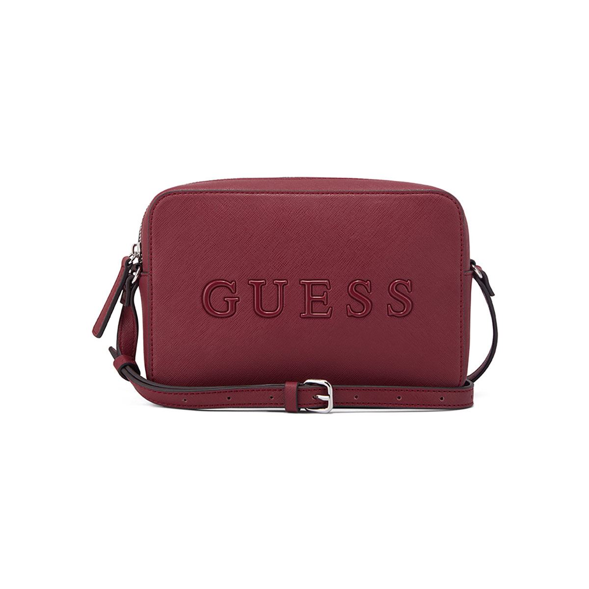 Bolsa Crossbody En Color Rojo Guess Factory