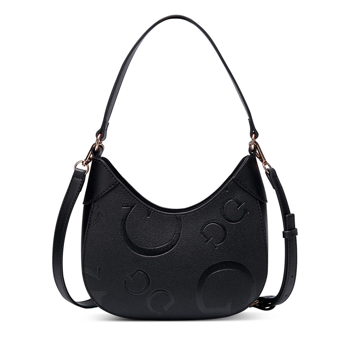 Bolsa Guess Factory Satchel en color Negro