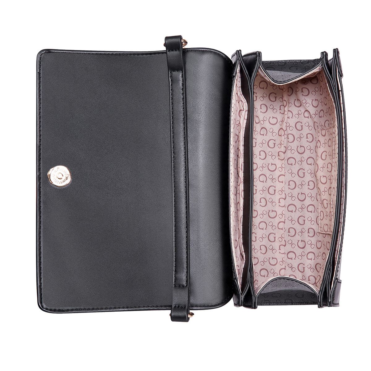 Bolsa Guess Factory Shoulder en color Negro