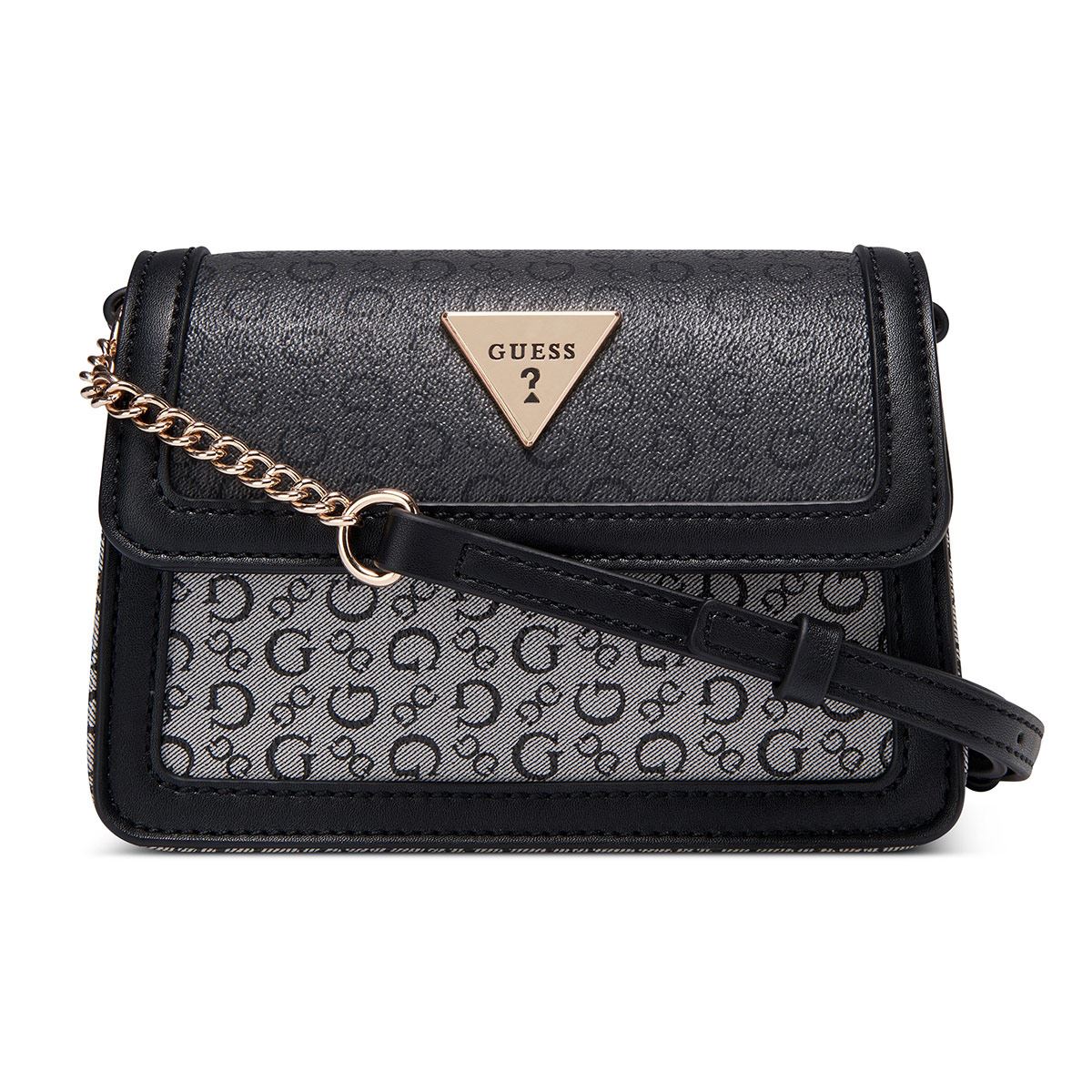 Bolsa Crossbody en color Negro Multi Guess Factory