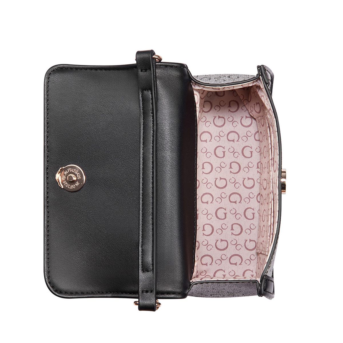 Bolsa Crossbody en color Negro Multi Guess Factory