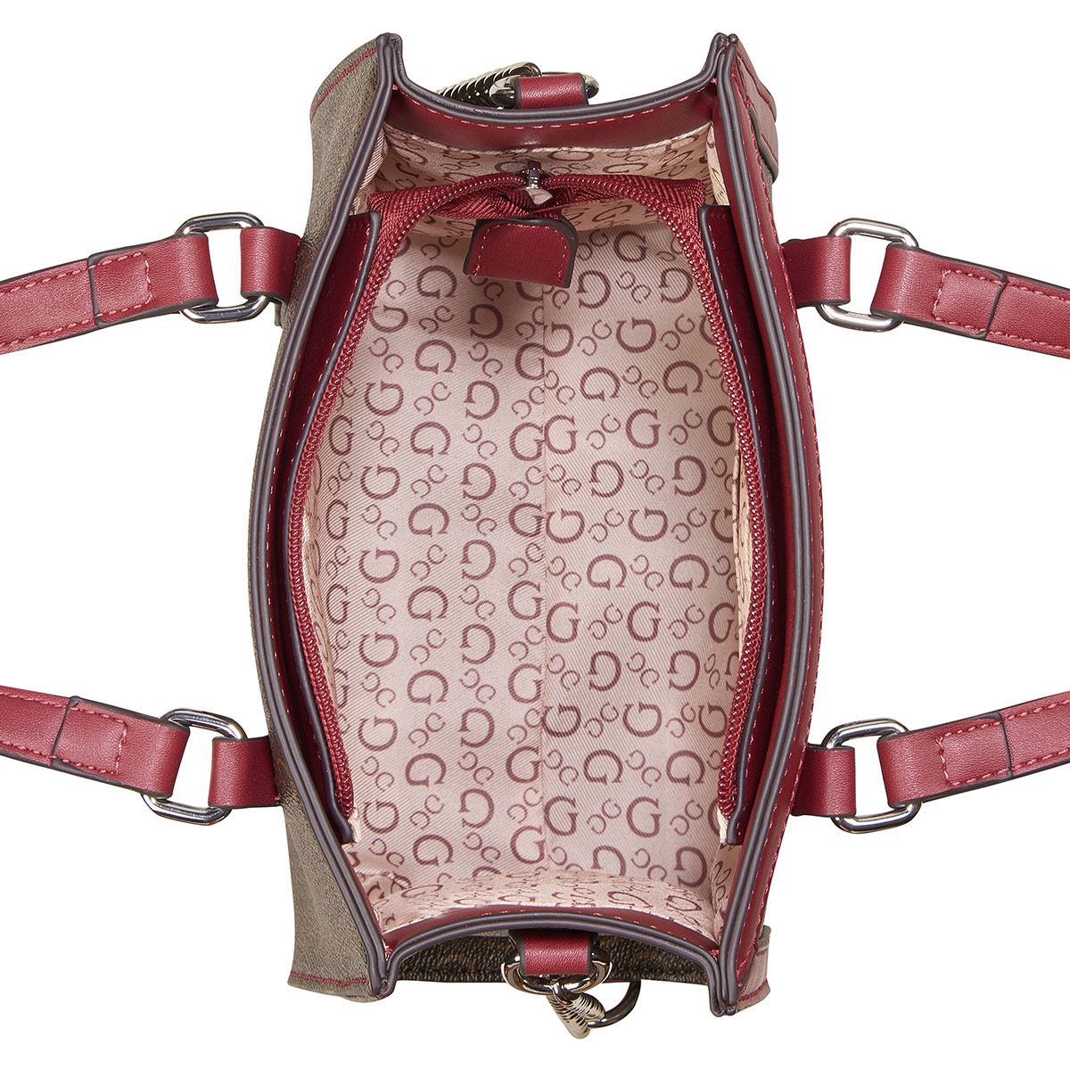 Bolsa Top Zip en color Rojo Guess Factory