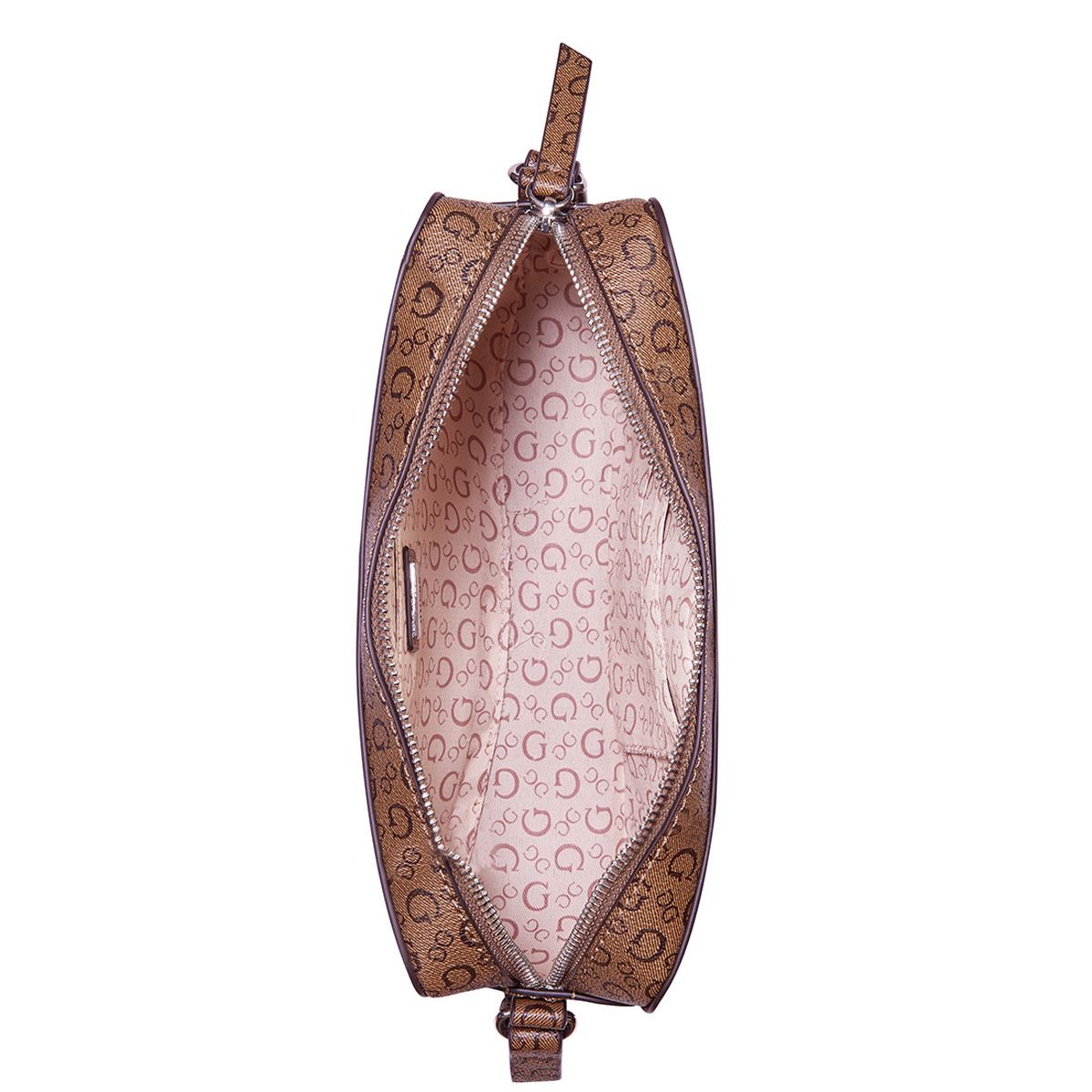 Bolsa Guess Factory Crossbody en color Café