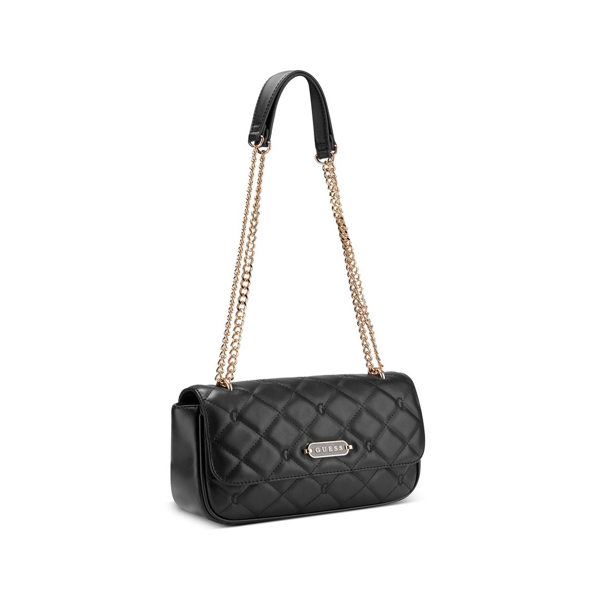 Bolsa Crossbody Flap en color negro Guess Factory