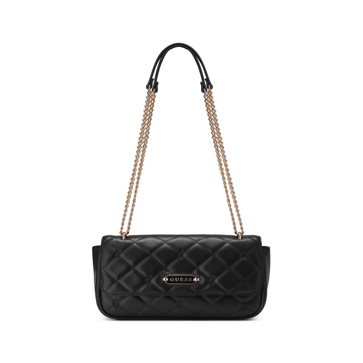 Bolsa Crossbody Flap en color negro Guess Factory