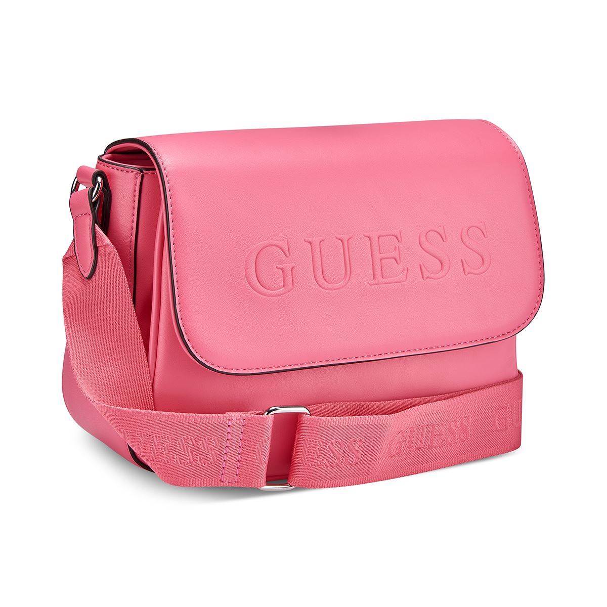 Bolso Crossbody Guess Factory Rosa para Mujer