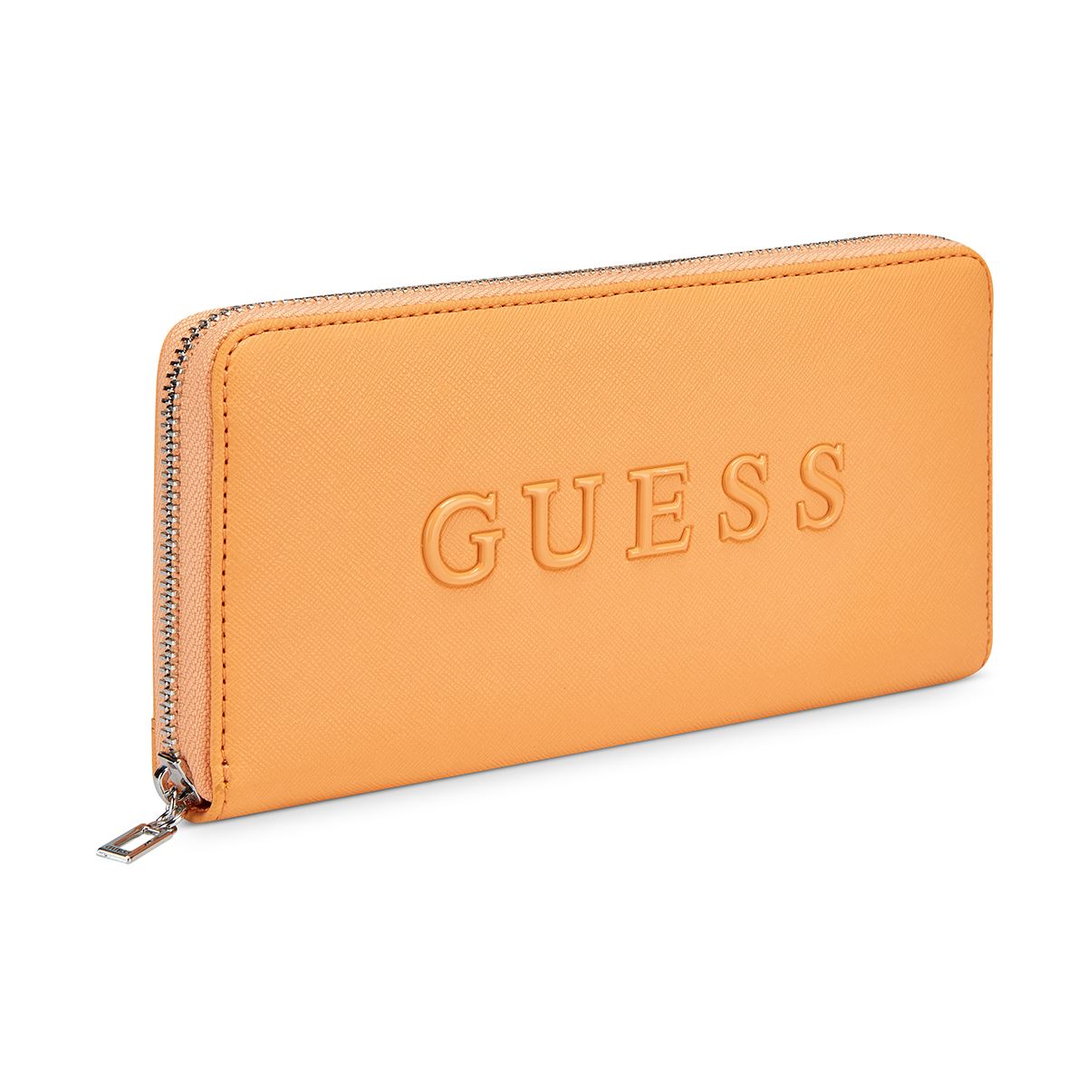 Cartera Zip Medium Guess Factory Naranja para Mujer