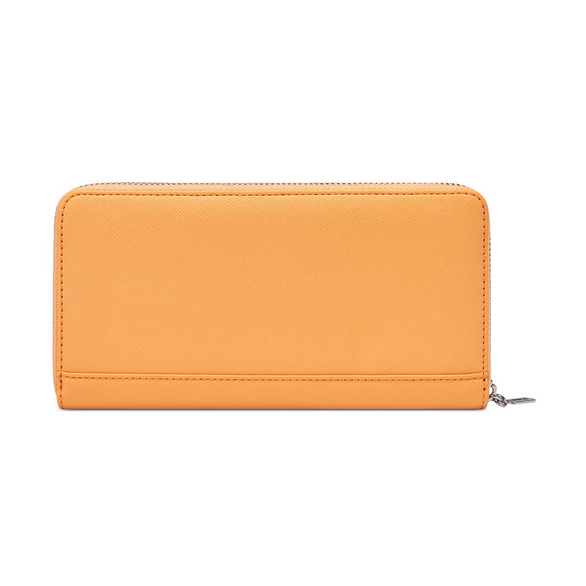 Cartera Zip Medium Guess Factory Naranja para Mujer