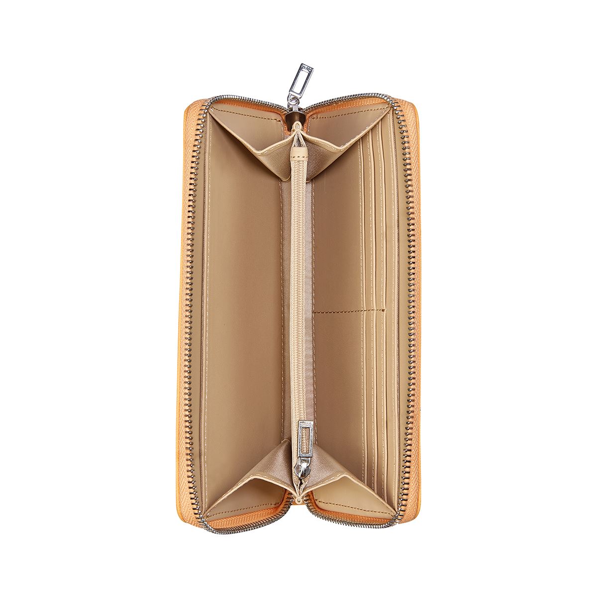 Cartera Zip Medium Guess Factory Naranja para Mujer