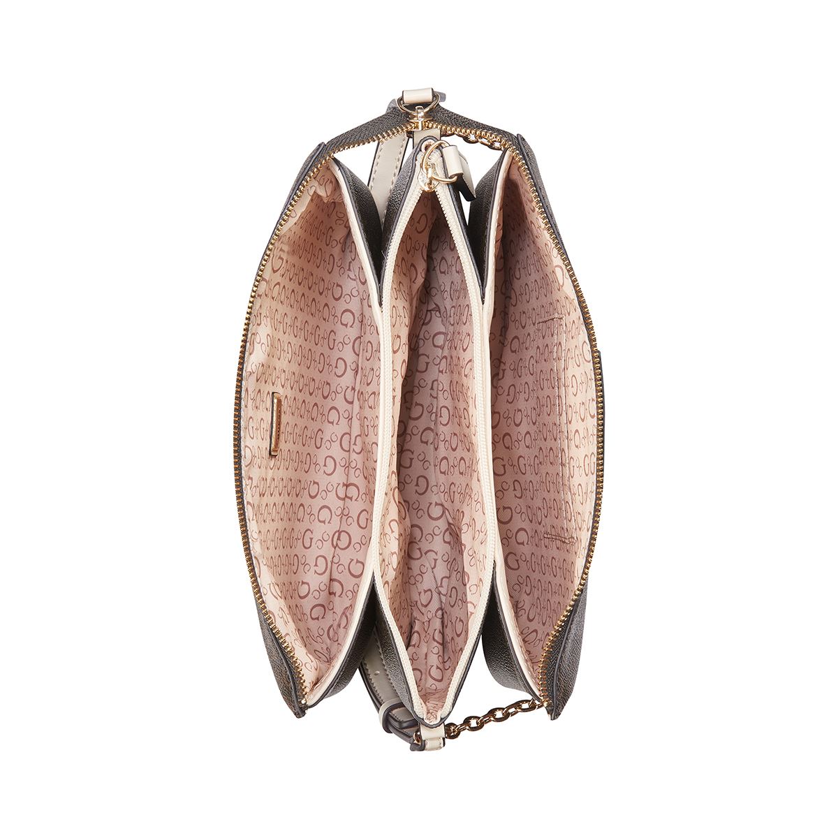 Bolso Crossbody Guess Factory Café obscuro para Mujer