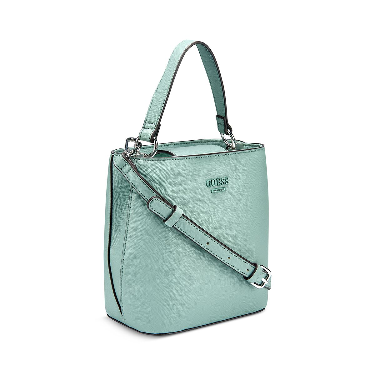 Bolso Mini Bucket Guess Factory Azul para Mujer
