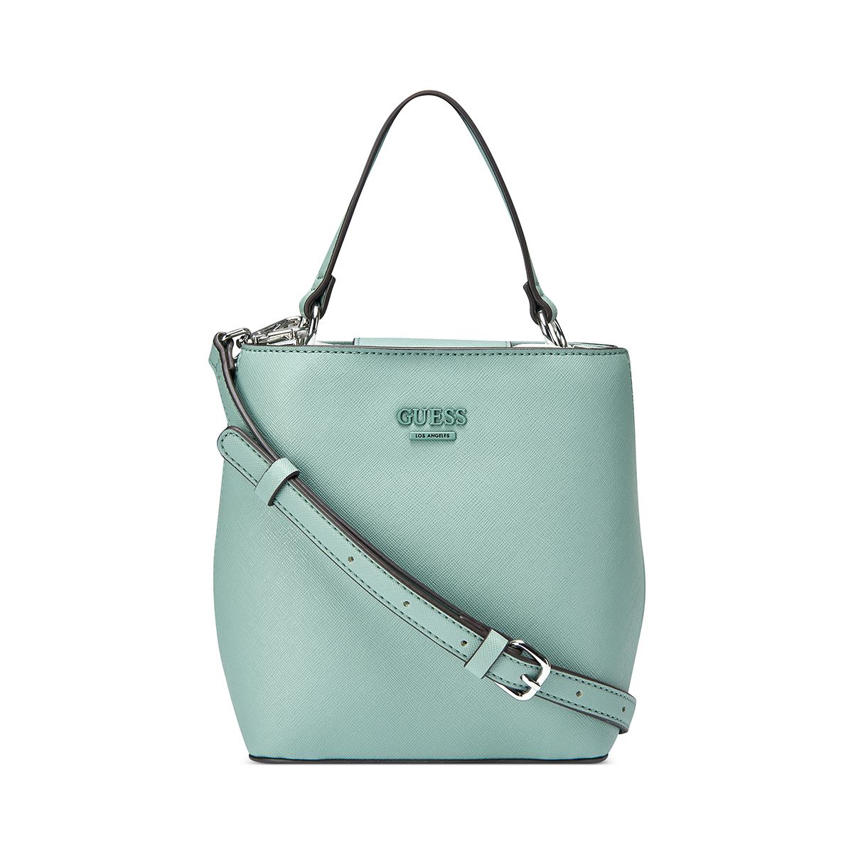 Bolso Mini Bucket Guess Factory Azul para Mujer