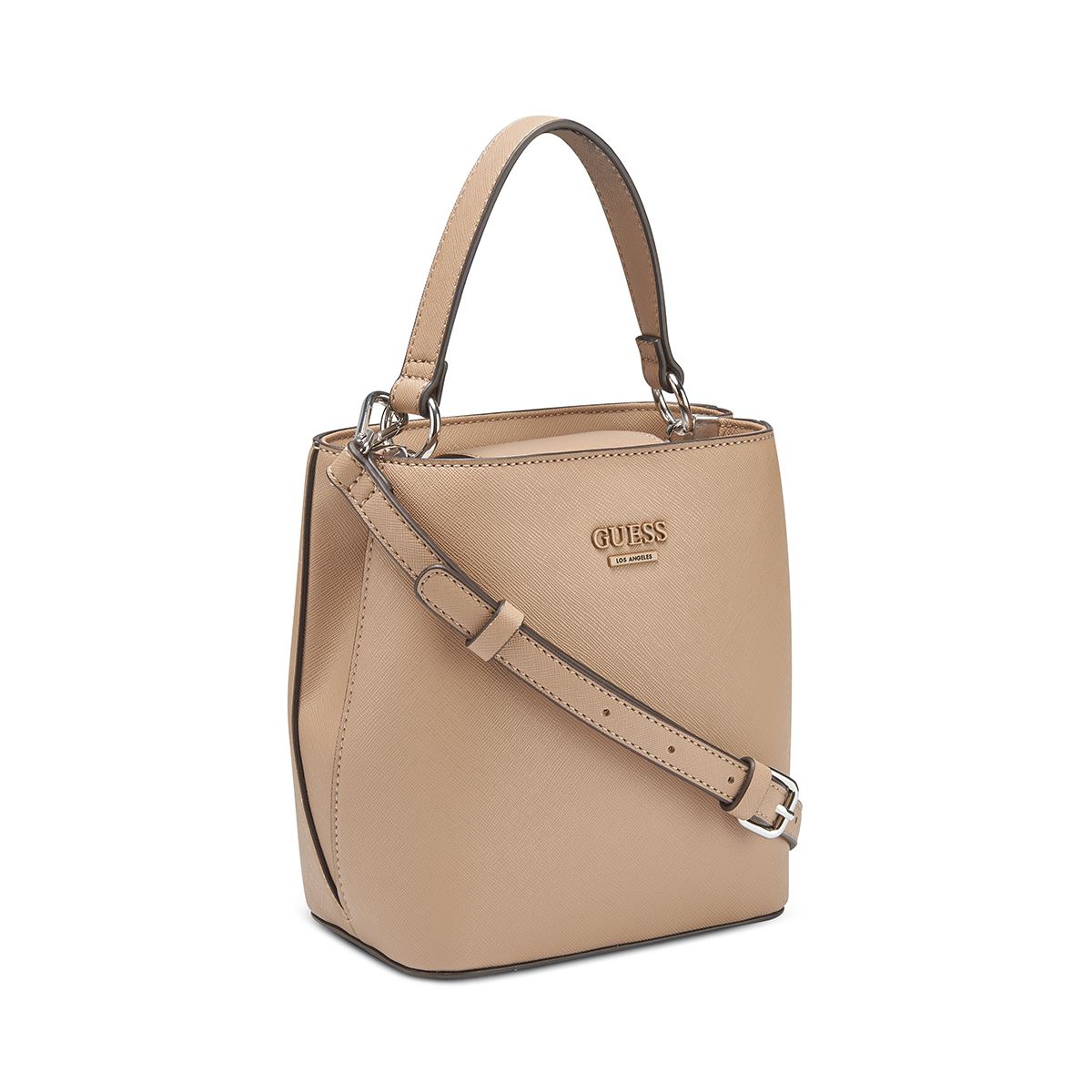 Bolso Mini Bucket Guess Factory Café para Mujer