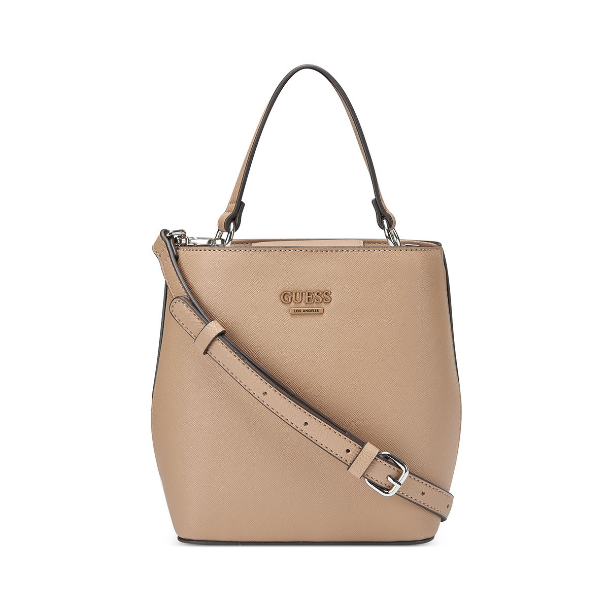 Bolso Mini Bucket Guess Factory Café para Mujer