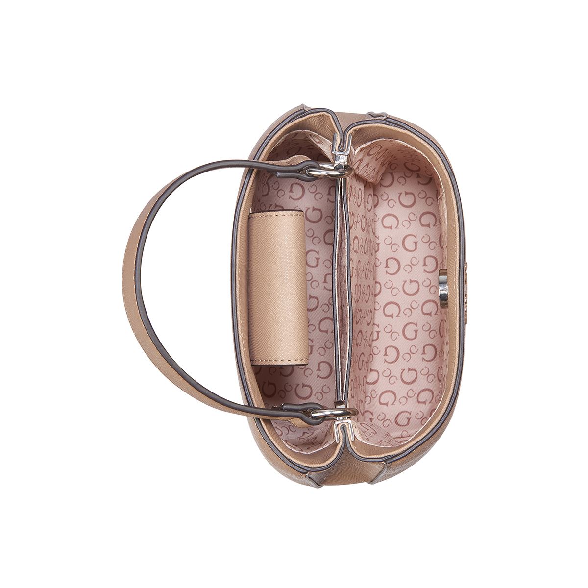 Bolso Mini Bucket Guess Factory Café para Mujer