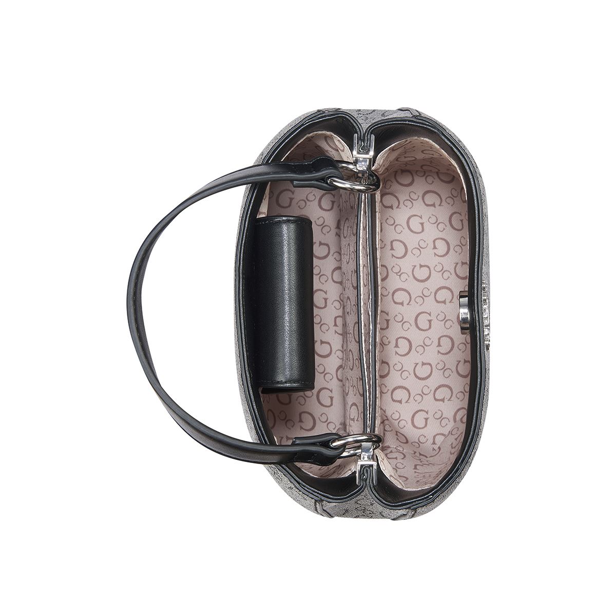 Bolso Mini Bucket Guess Factory Negro para Mujer