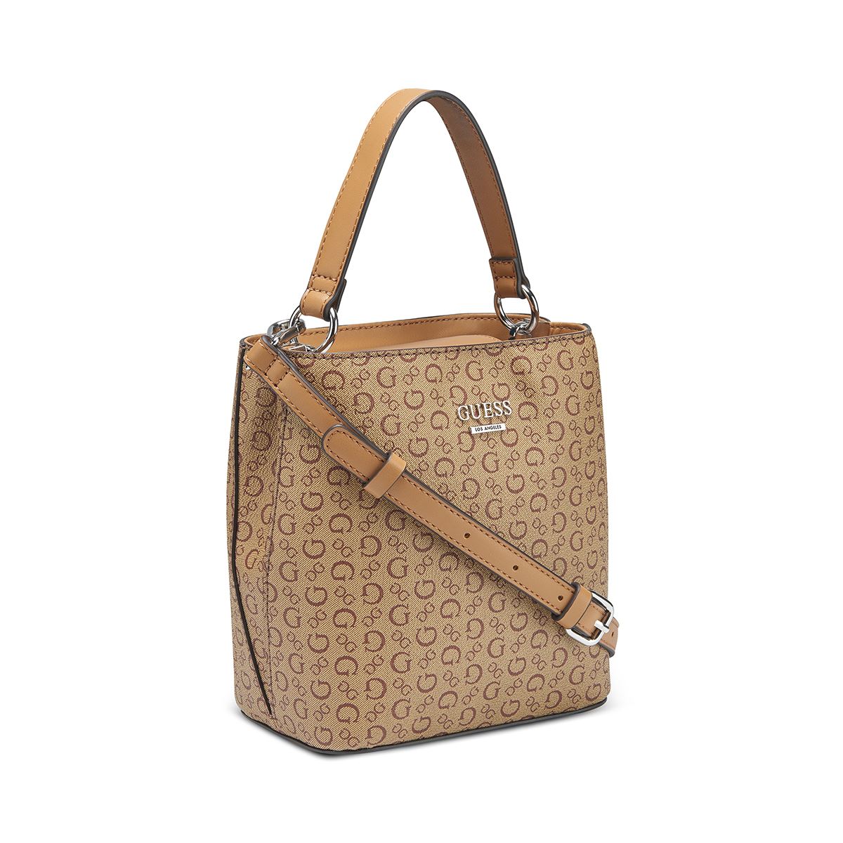 Bolso Mini Bucket Guess Factory Café para Mujer