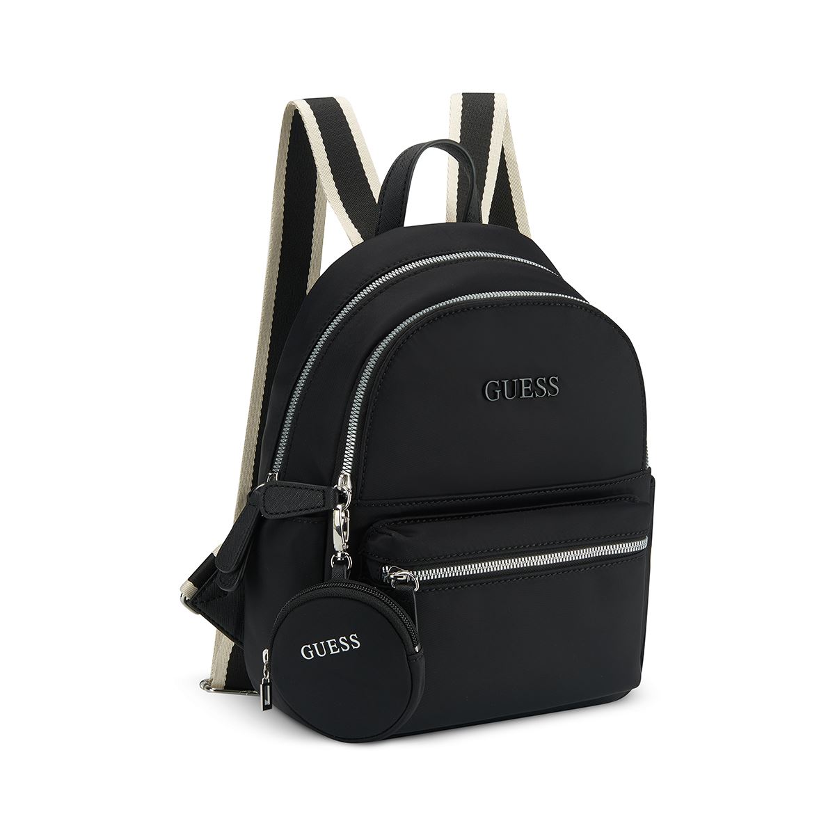 Bolso Backpack Negro Guess Factory para Mujer