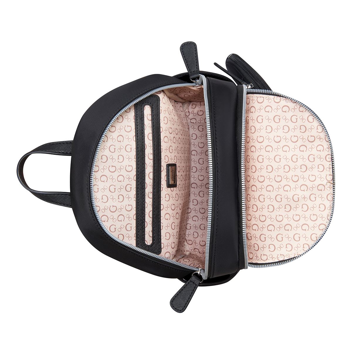 Bolso Backpack Negro Guess Factory para Mujer