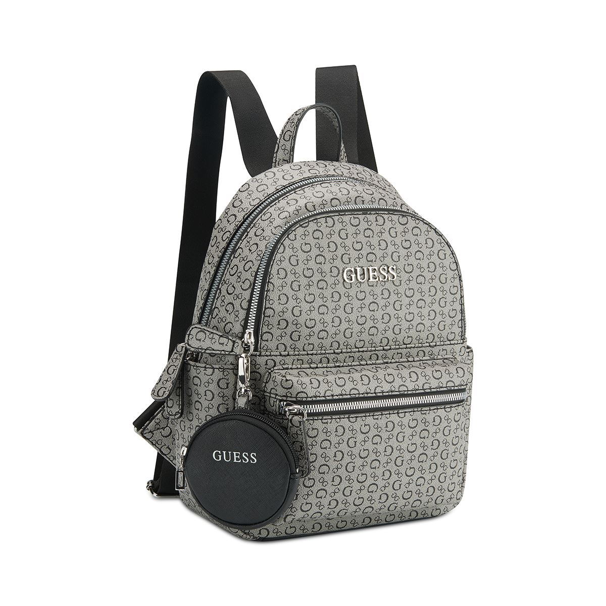 Bolso Backpack Negro Guess Factory para Mujer