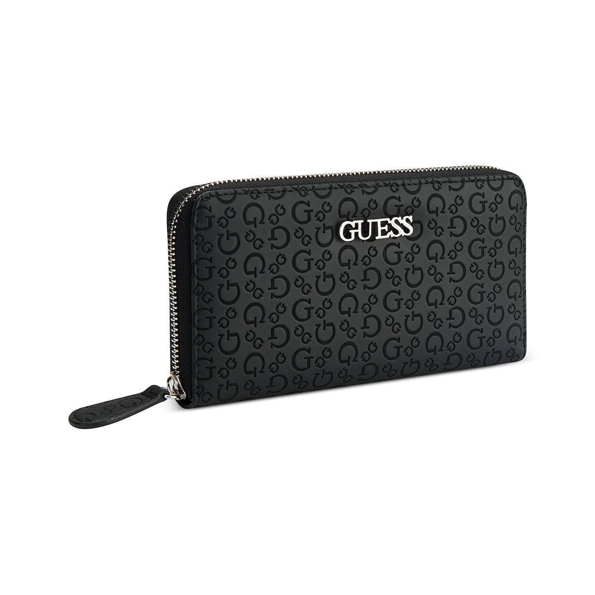Cartera Zip Negro Guess Factory para Mujer