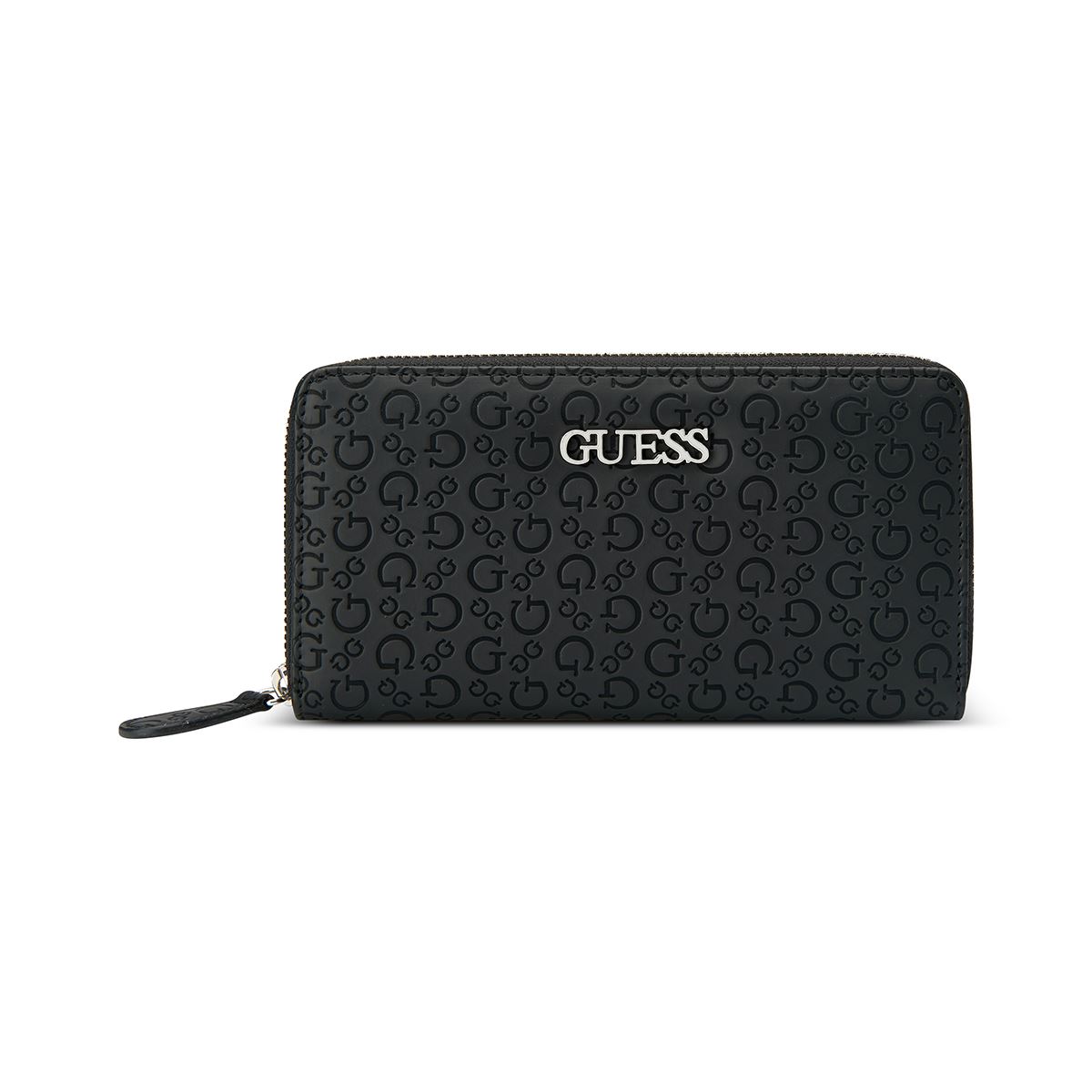 Cartera Zip Negro Guess Factory para Mujer