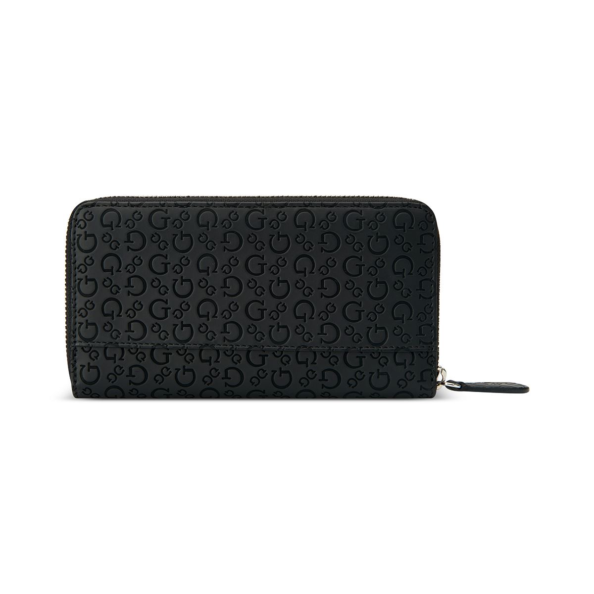Cartera Zip Negro Guess Factory para Mujer