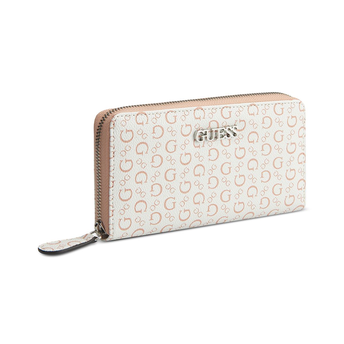 Cartera Zip Round Rosa Guess Factory para Mujer