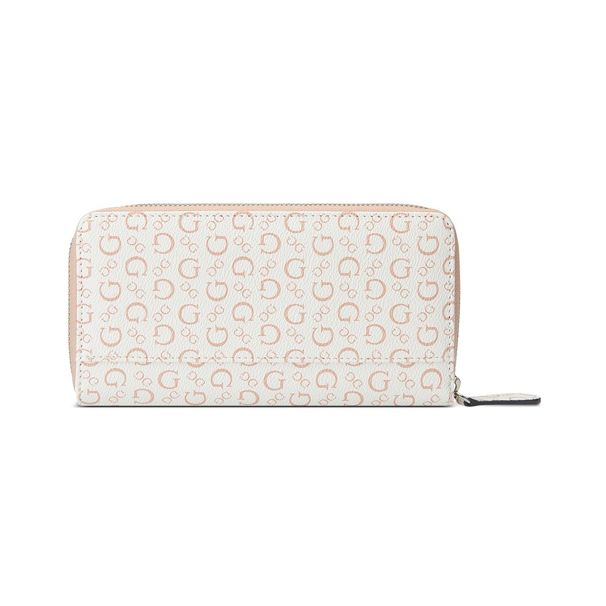Cartera Zip Round Rosa Guess Factory para Mujer