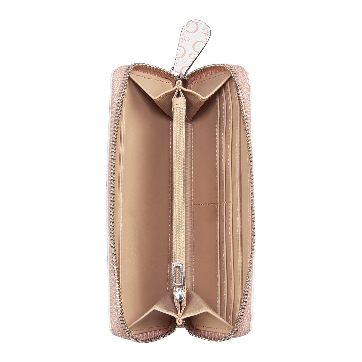 Cartera Zip Round Rosa Guess Factory para Mujer