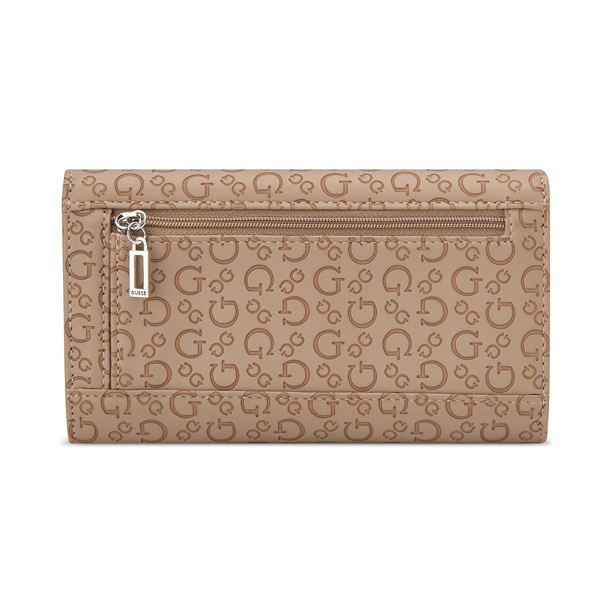 Cartera Clutch Café Guess Factory para Mujer