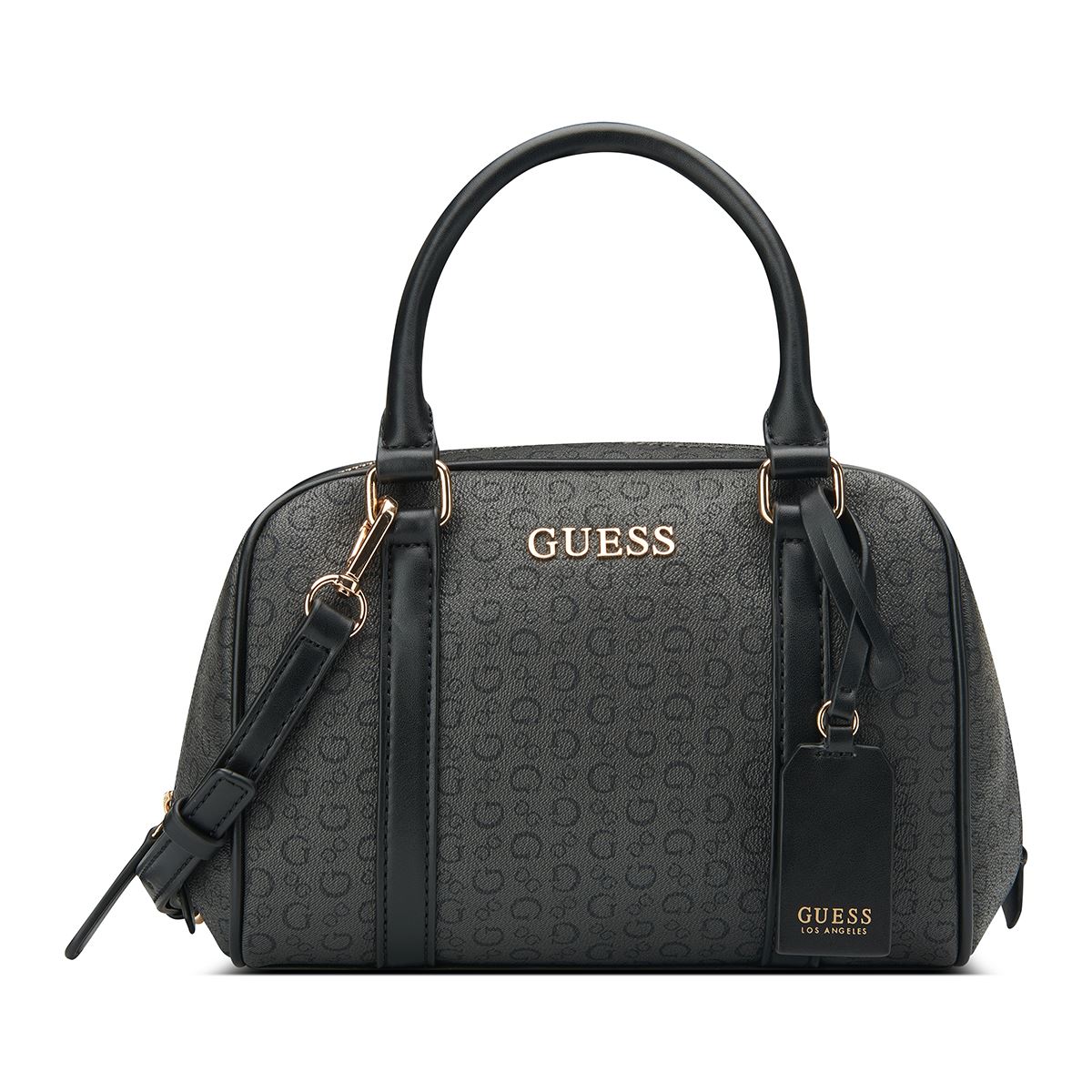 Bolso Satchel Negro Guess Factory para Mujer